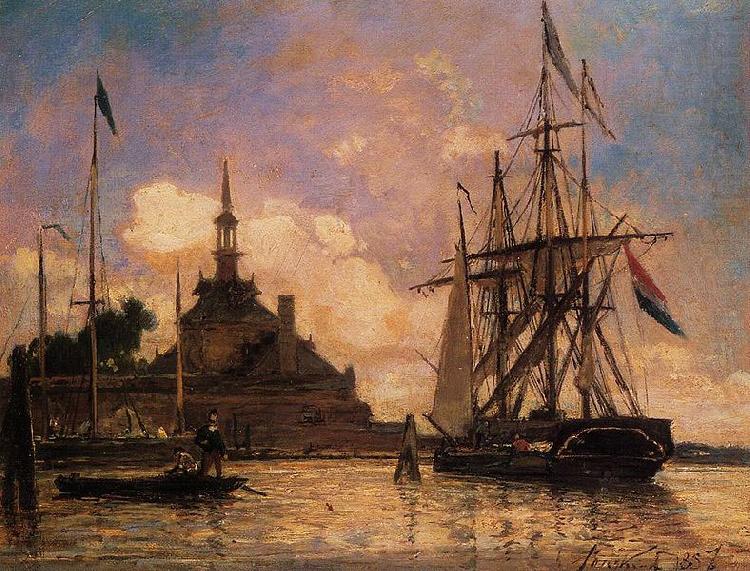 Johan Barthold Jongkind The Port of Rotterdam china oil painting image